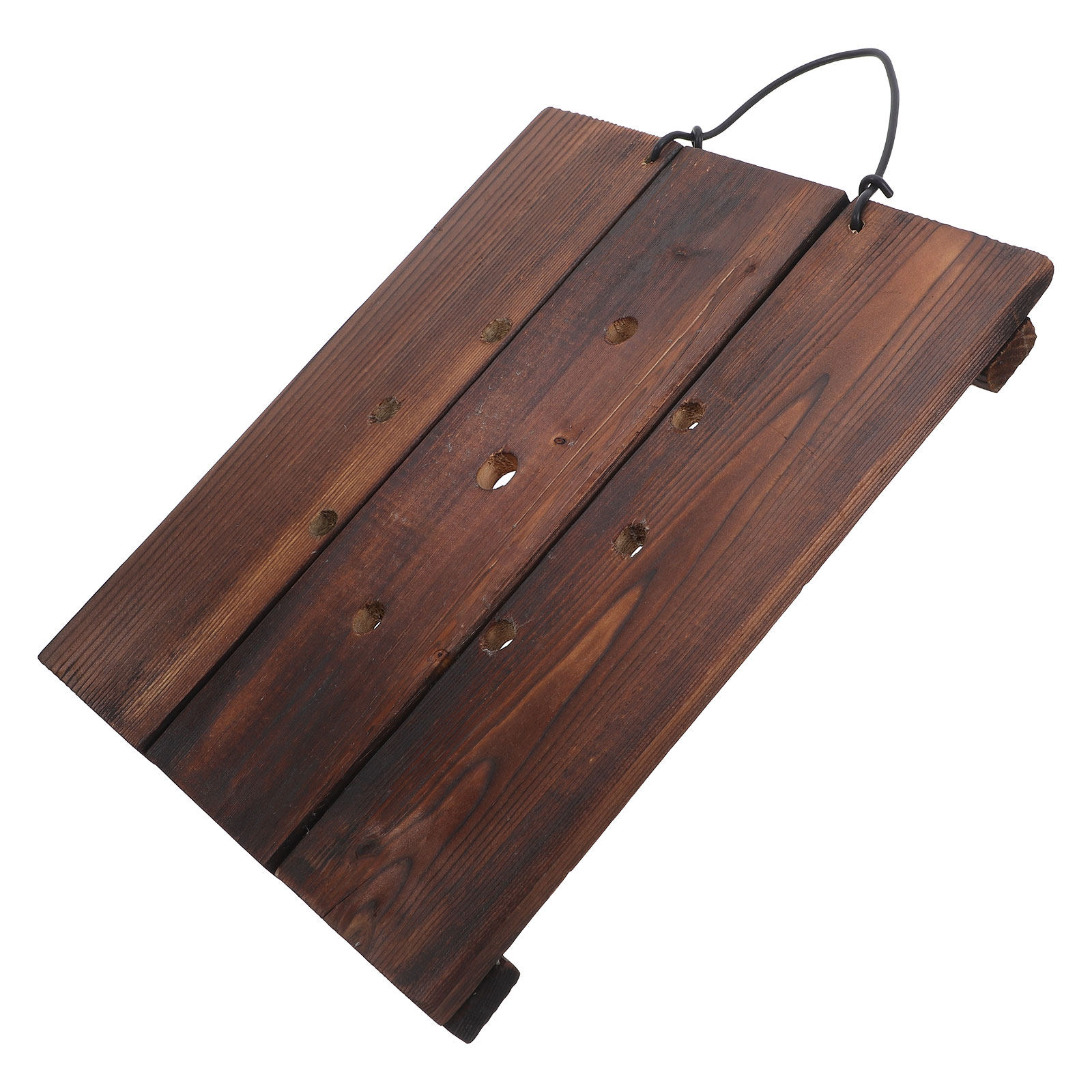 Vertical Planter - Charred Wood Mounting Board with Pre-Drilled