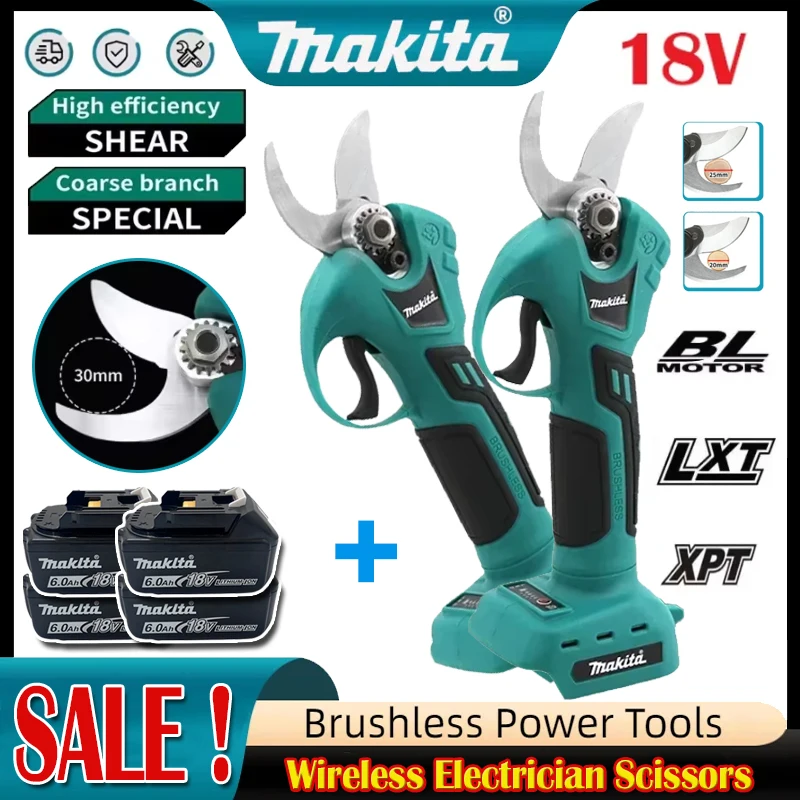 Pruning Shears - Makita 18v Battery Professional Cordless Electrician