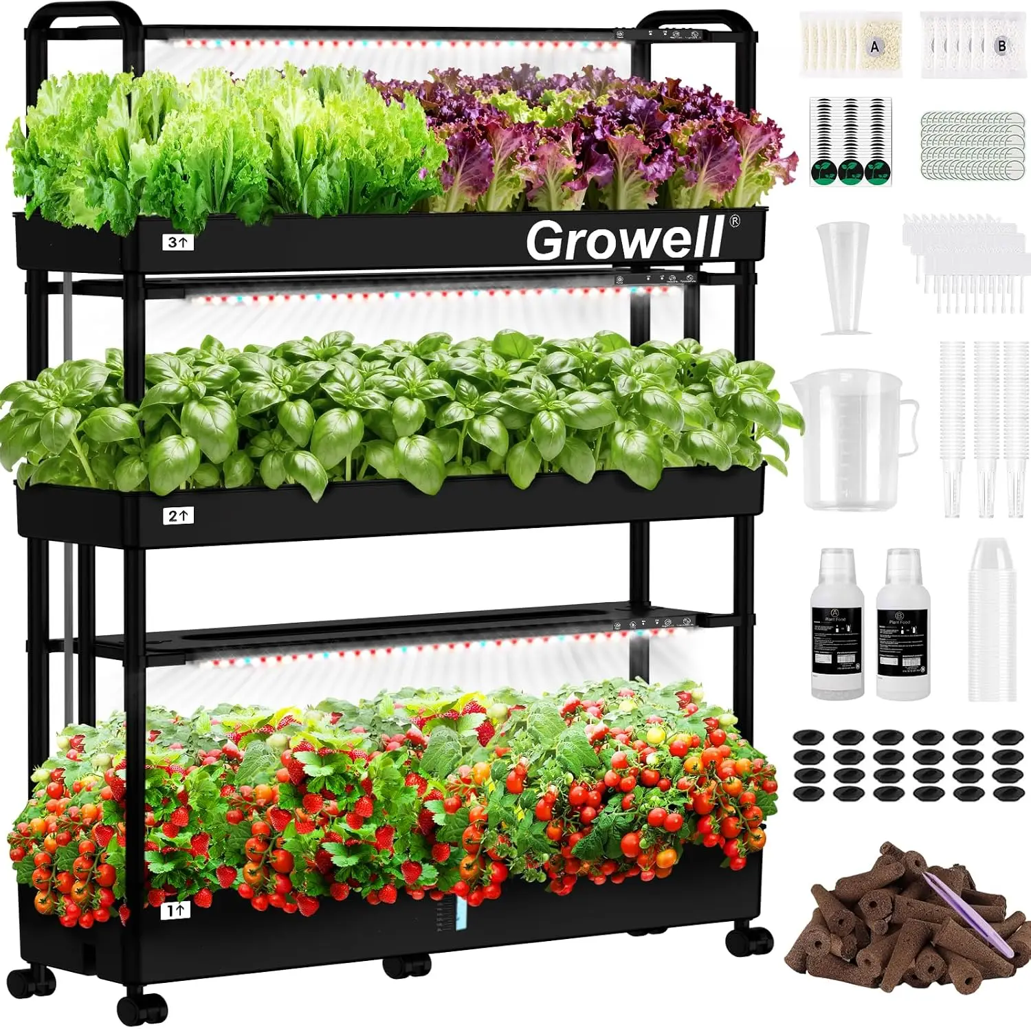 Indoor Herb Garden - Large Hydroponics Growing System Kit, 90