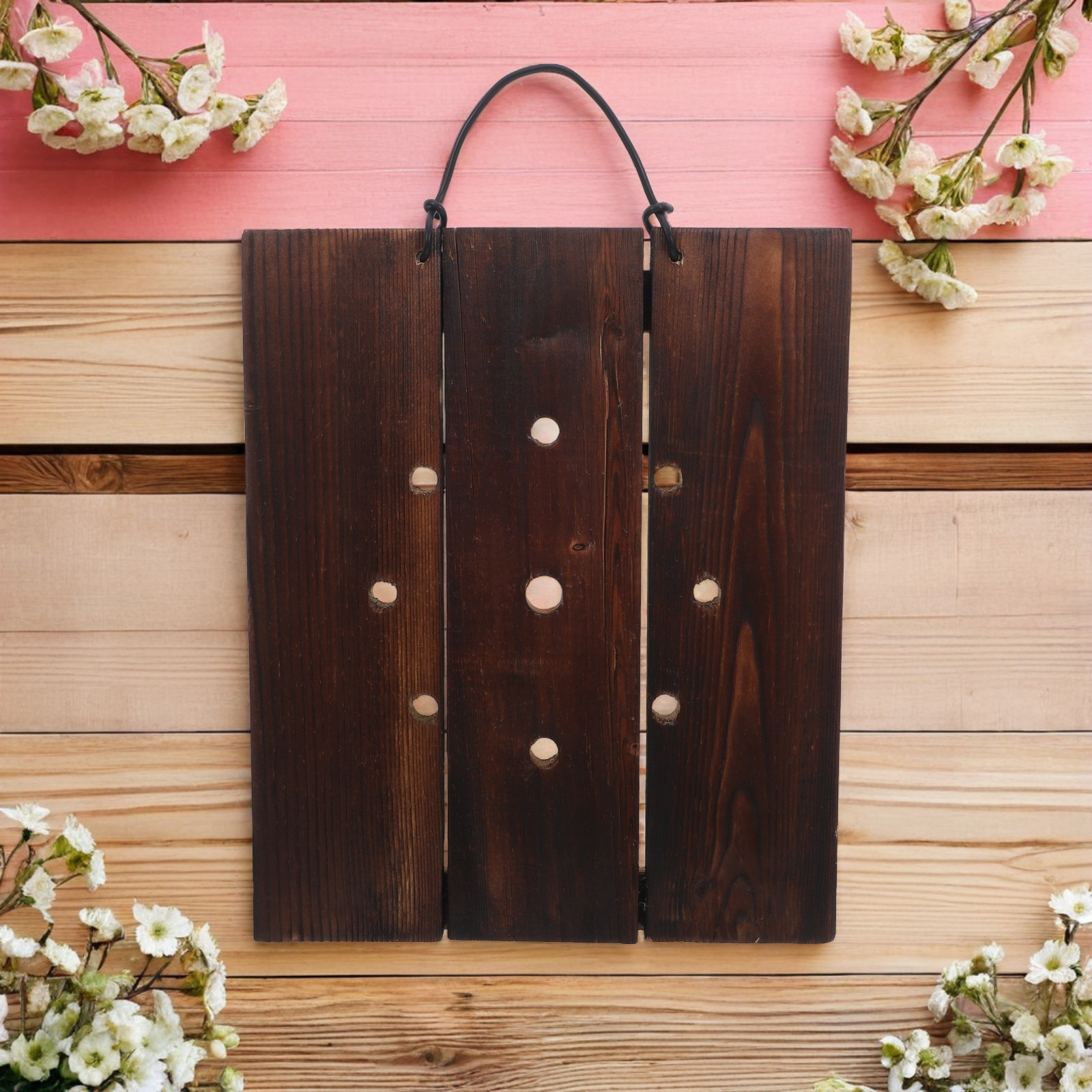 Charred Wood Mounting Board wi - Vertical Planter 评论和价格