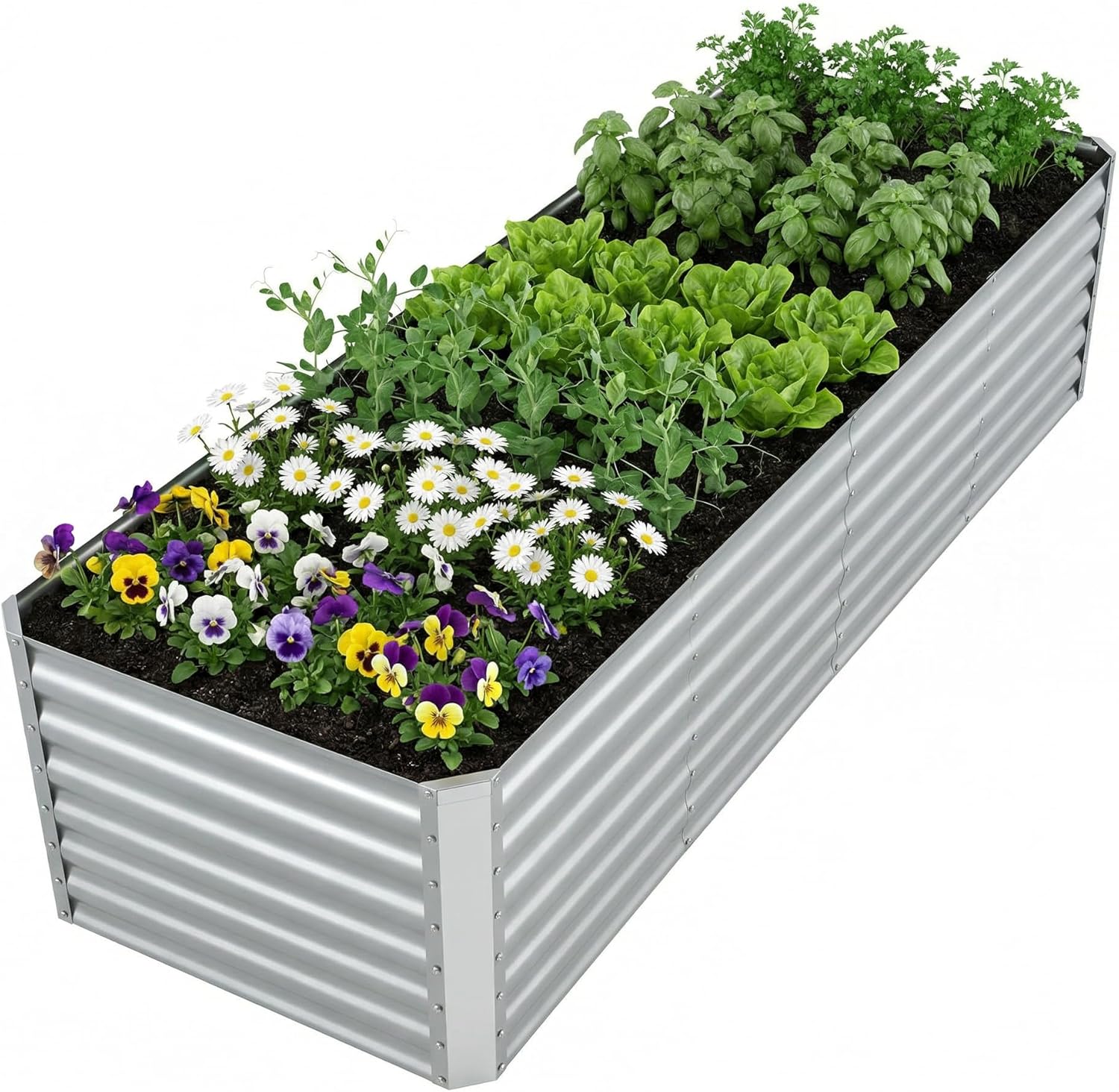 Outdoor Galvanized Raised Gard - Raised Garden Bed 评论和价格