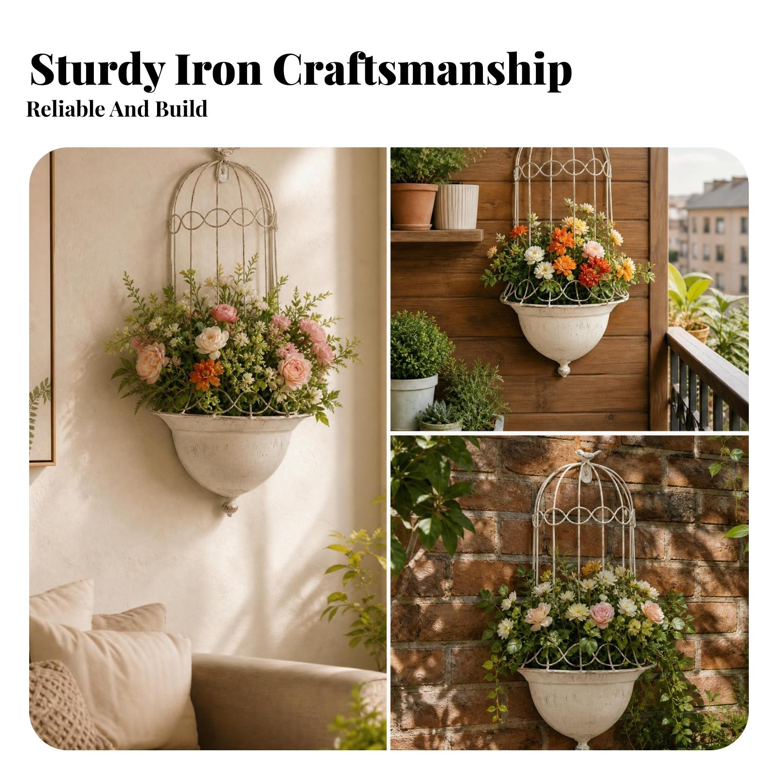 Wall Mounted Planter Iron Bird - Vertical Planter 评论和价格