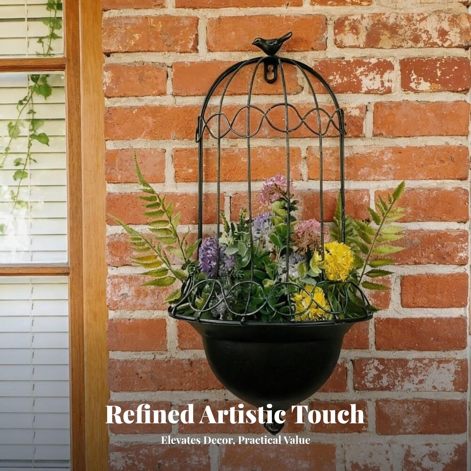 Wall Mounted Planter Iron Bird - Vertical Planter 评论和价格