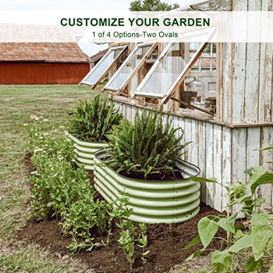 Outdoor modular galvanized ste - Raised Garden Bed 评论和价格