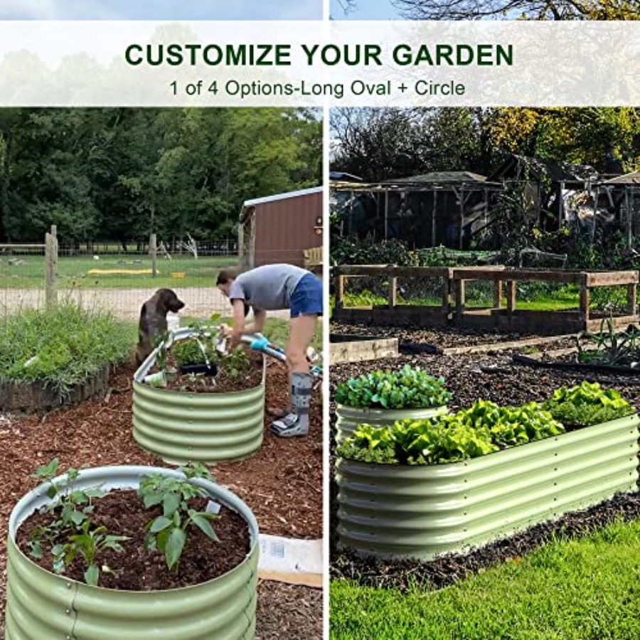 Outdoor modular galvanized ste - Raised Garden Bed 评论和价格