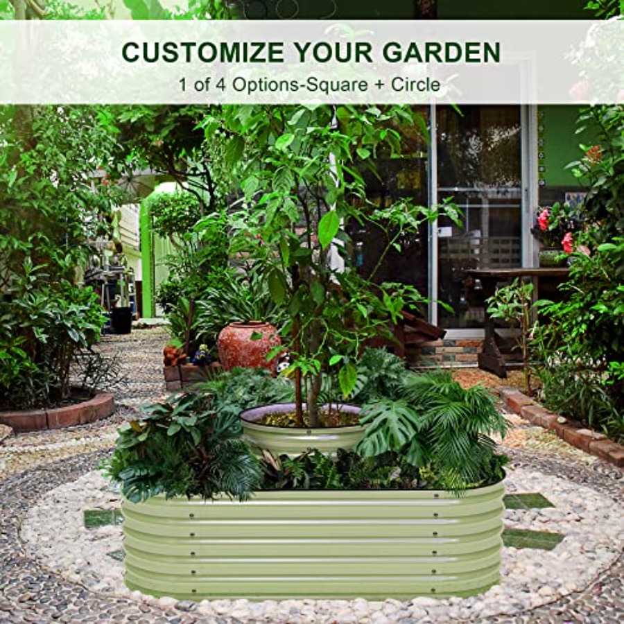Outdoor modular galvanized ste - Raised Garden Bed 评论和价格