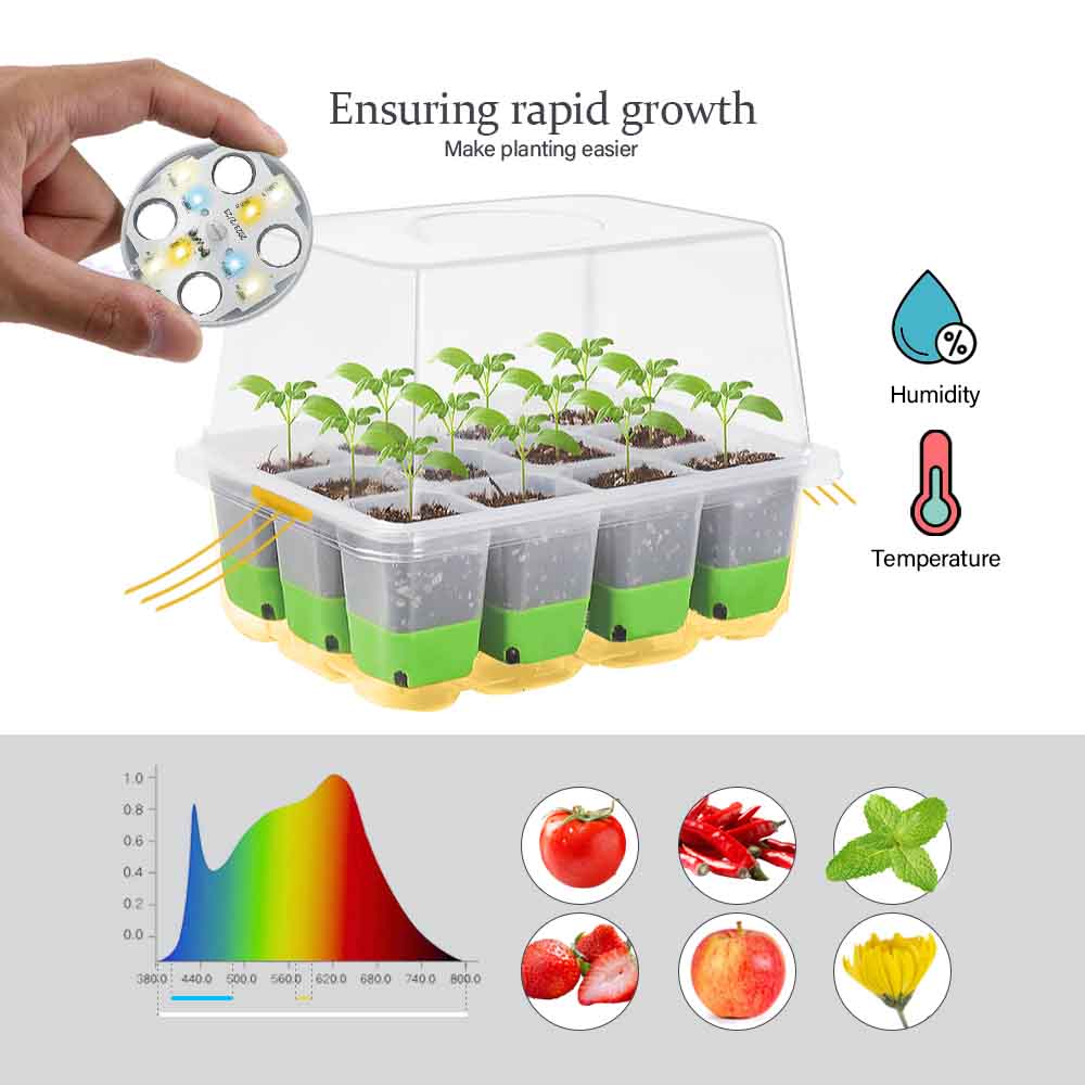 LED Grow Light Seedling Starte - Indoor Herb Garden 评论和价格
