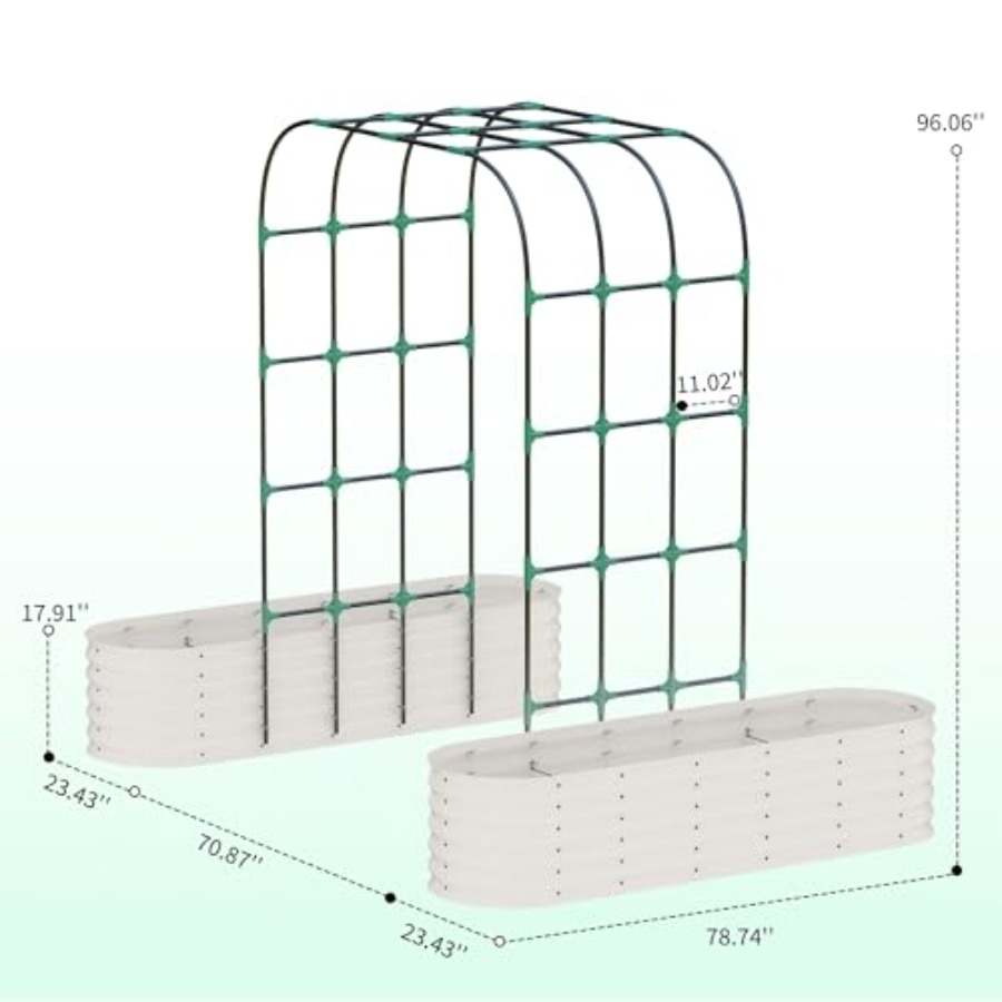 Galvanized Raised Garden Bed w - Raised Garden Bed 评论和价格