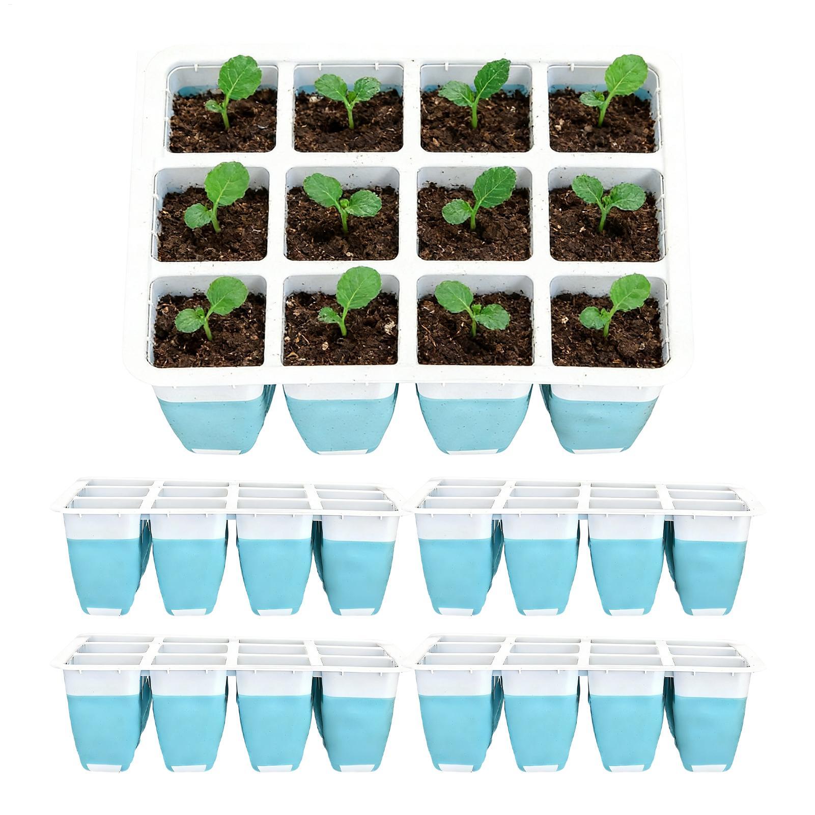 5 Pack Silicone Seed Starter T - Seed Starter Tray 评论和价格