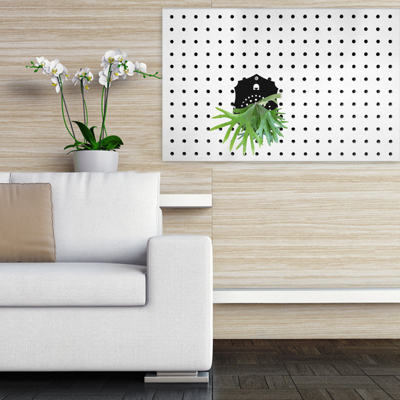 Frosted Black Acrylic Staghorn - Vertical Planter 评论和价格