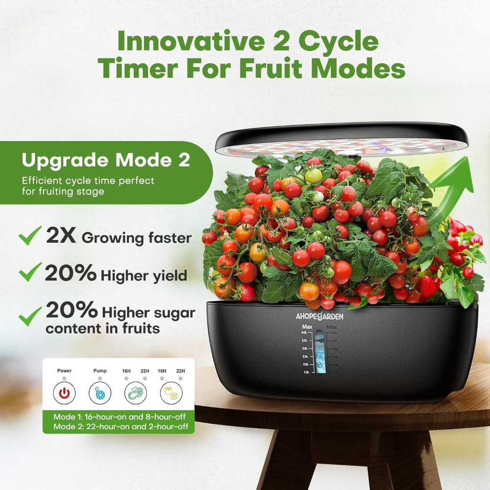 12 Pod Hydroponic Garden with  - Indoor Herb Garden 评论和价格