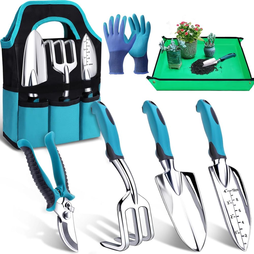 Durable 7-Piece Gardening Tool - Trowel Garden Tools 评论和价格