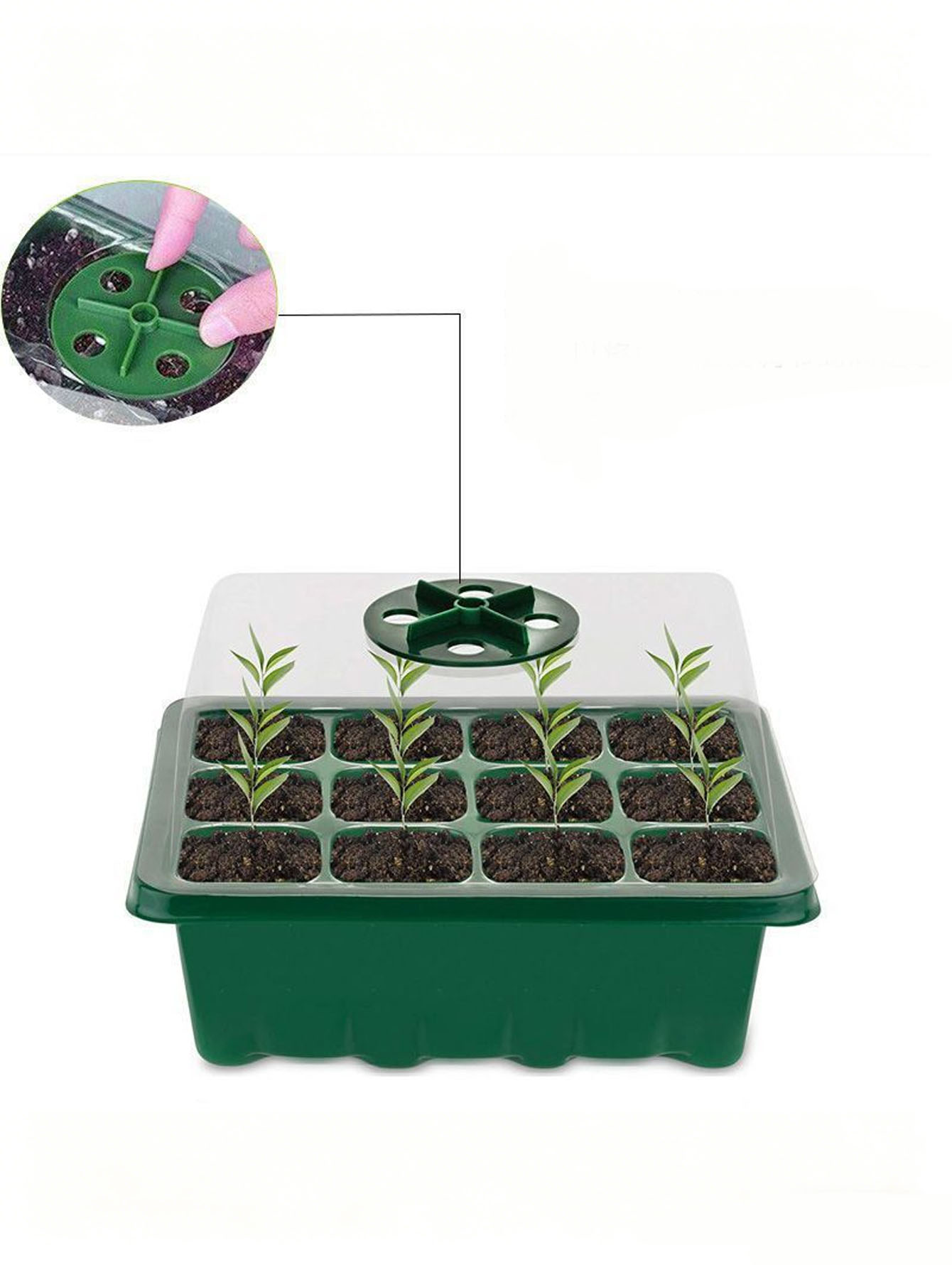 1/2pc 6/12-Hole Seedling Tray, - Seed Starter Tray 评论和价格