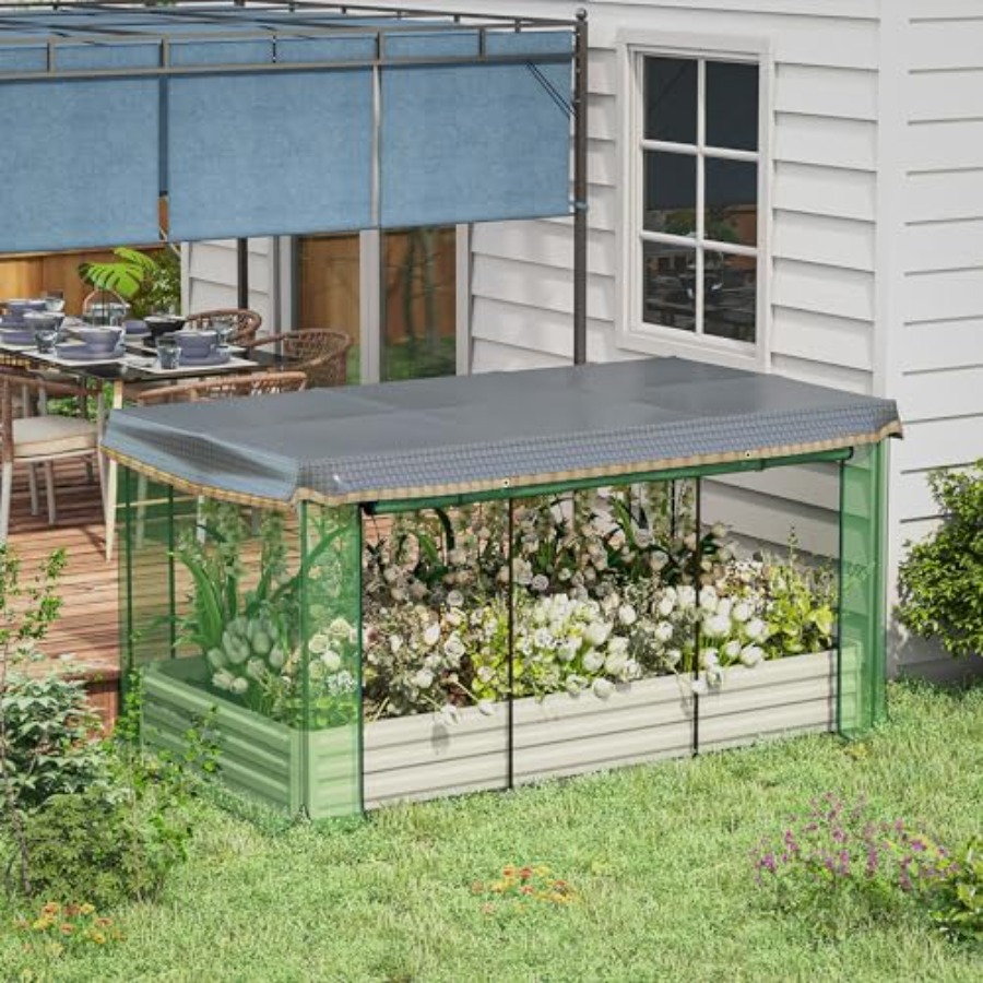 7.3 x 3.4 x 1 ft Galvanized Ra - Raised Garden Bed 评论和价格