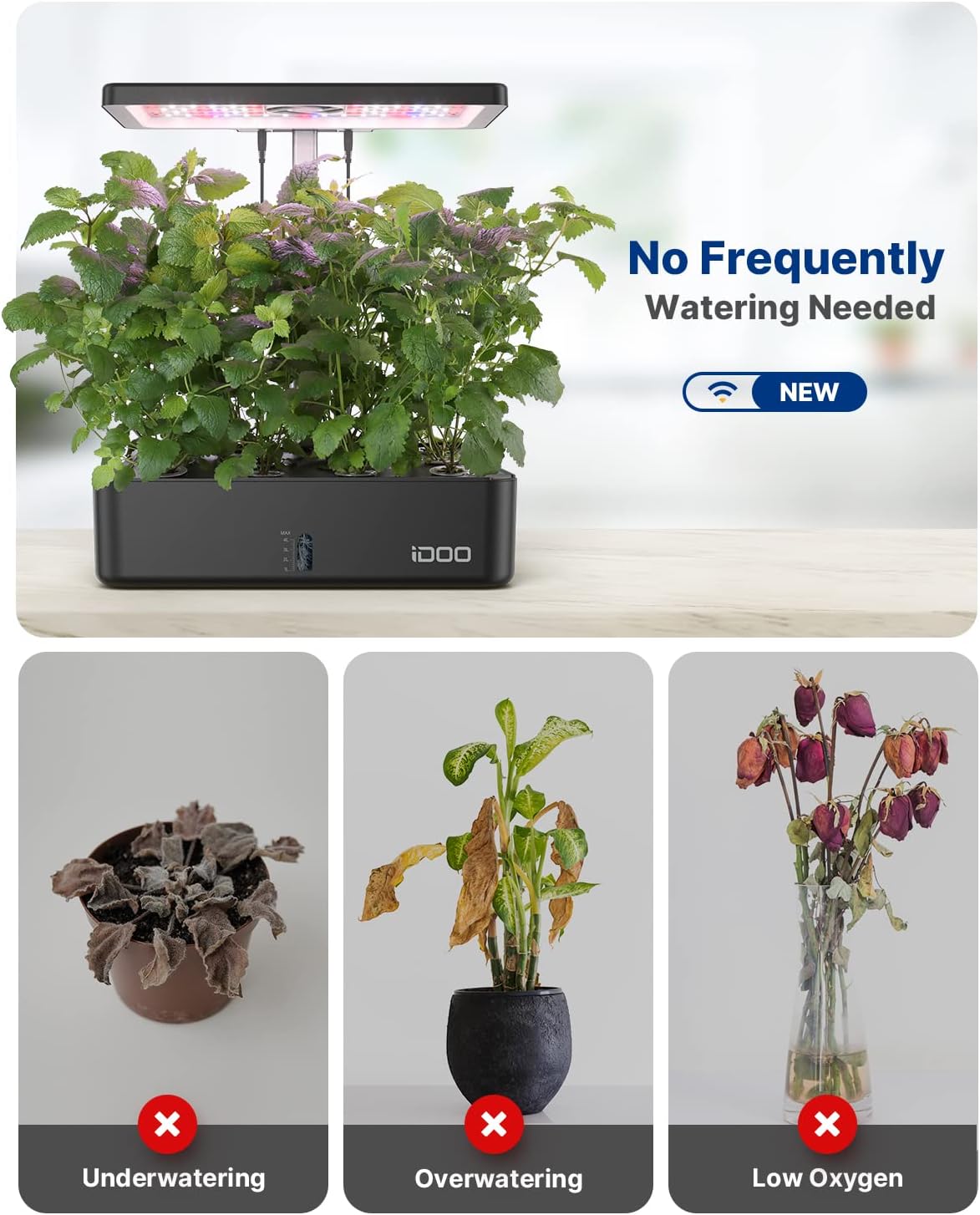 12 Pods WiFi Hydroponics Growi - Indoor Herb Garden 评论和价格