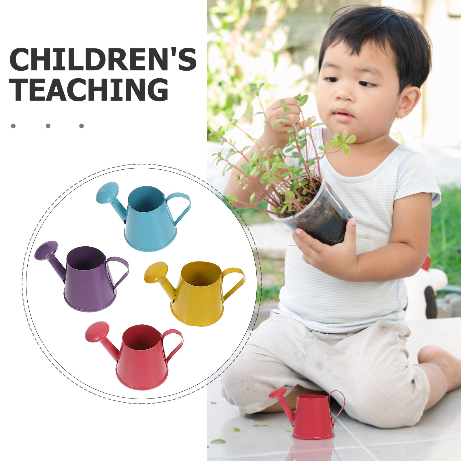 4Pcs Mini Metal Watering Cans  - Watering Can 评论和价格