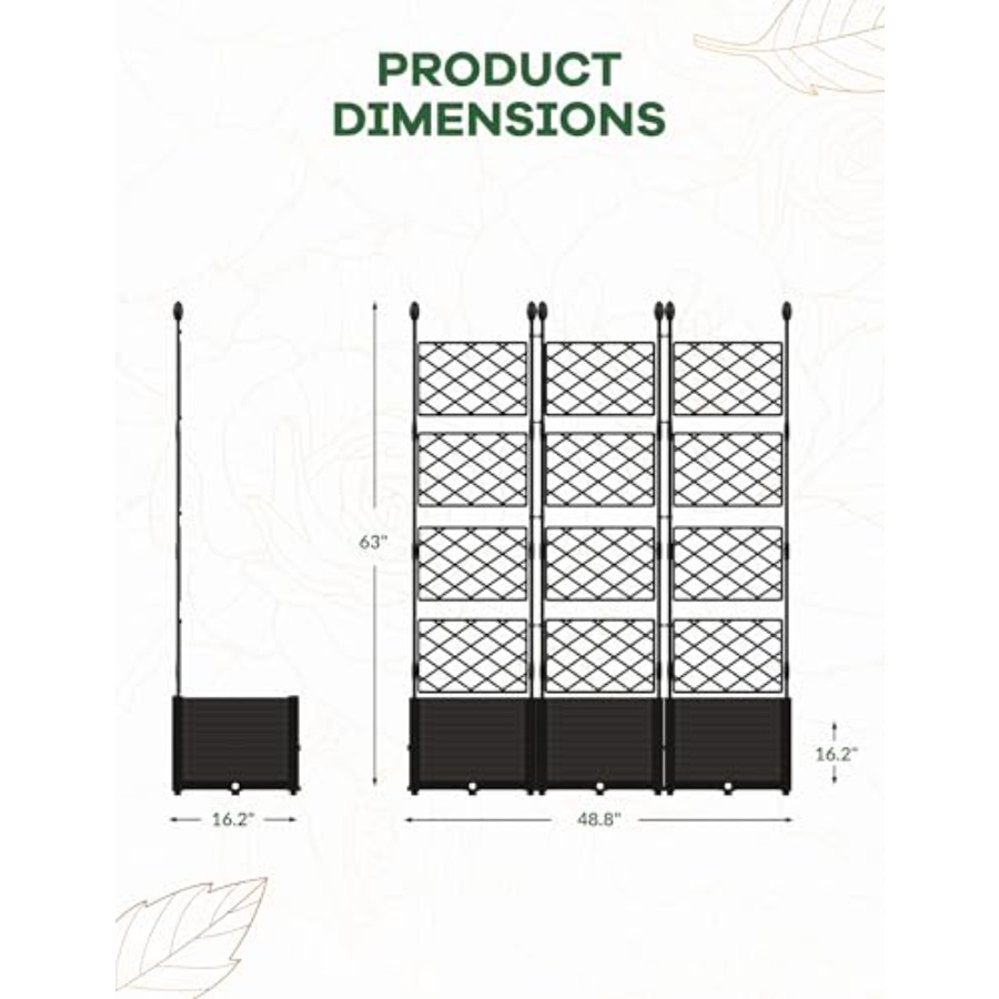 3PCS Modular Raised Garden Bed - Raised Garden Bed 评论和价格