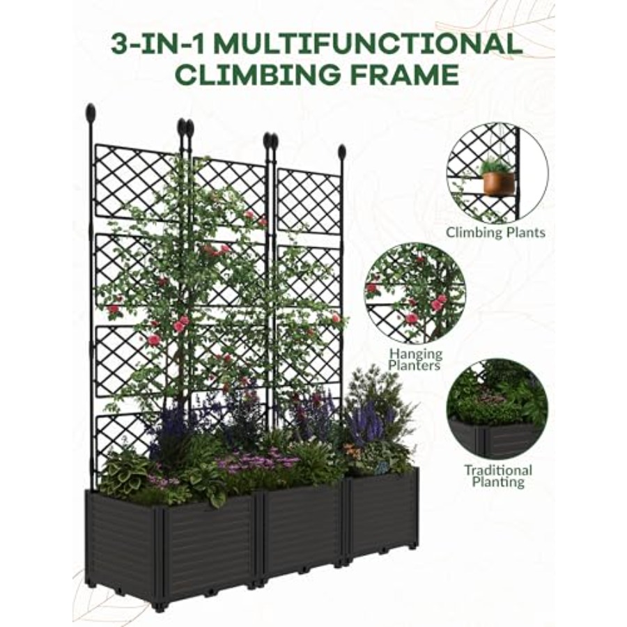 3PCS Modular Raised Garden Bed - Raised Garden Bed 评论和价格