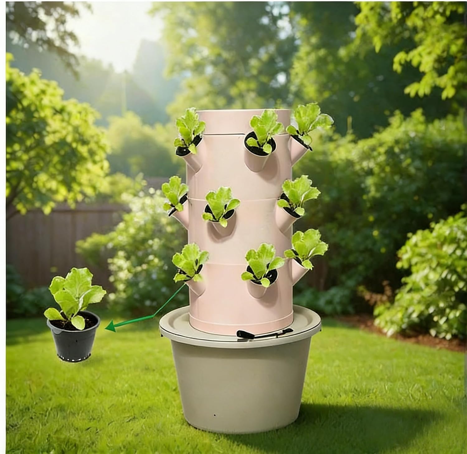 Vertical Hydroponic Growing Sy - Indoor Herb Garden 评论和价格