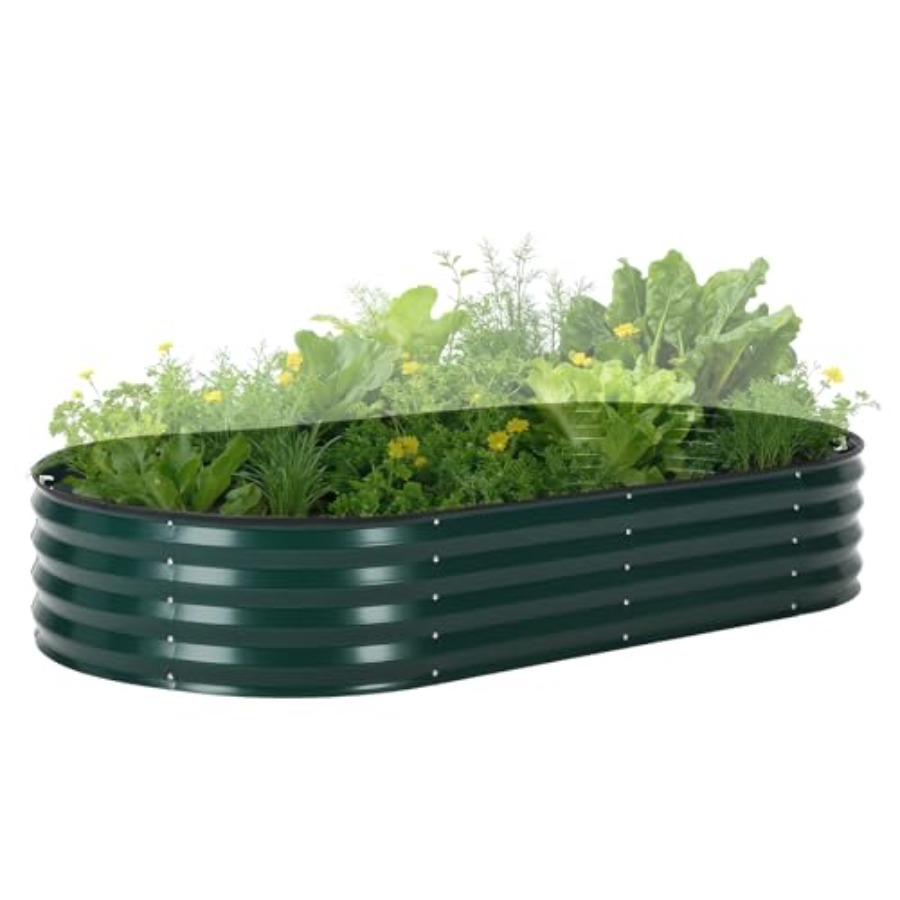 Outdoor galvanized steel raise - Raised Garden Bed 评论和价格