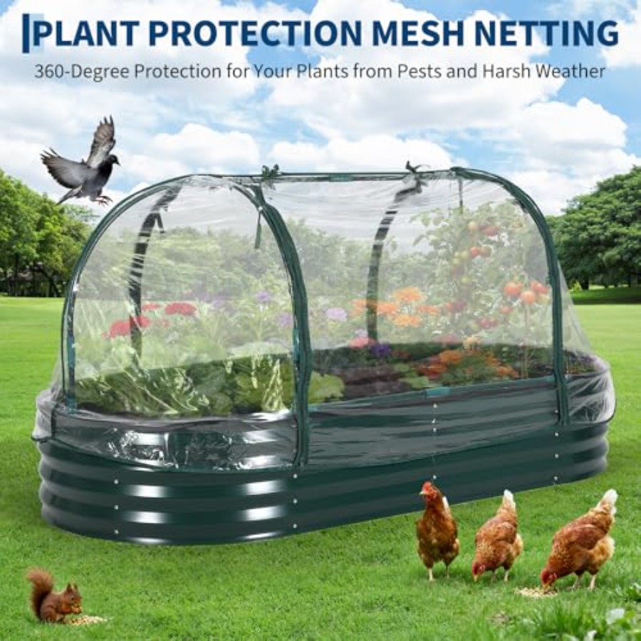 Outdoor galvanized steel raise - Raised Garden Bed 评论和价格