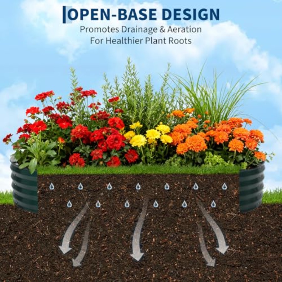 Outdoor galvanized steel raise - Raised Garden Bed 评论和价格