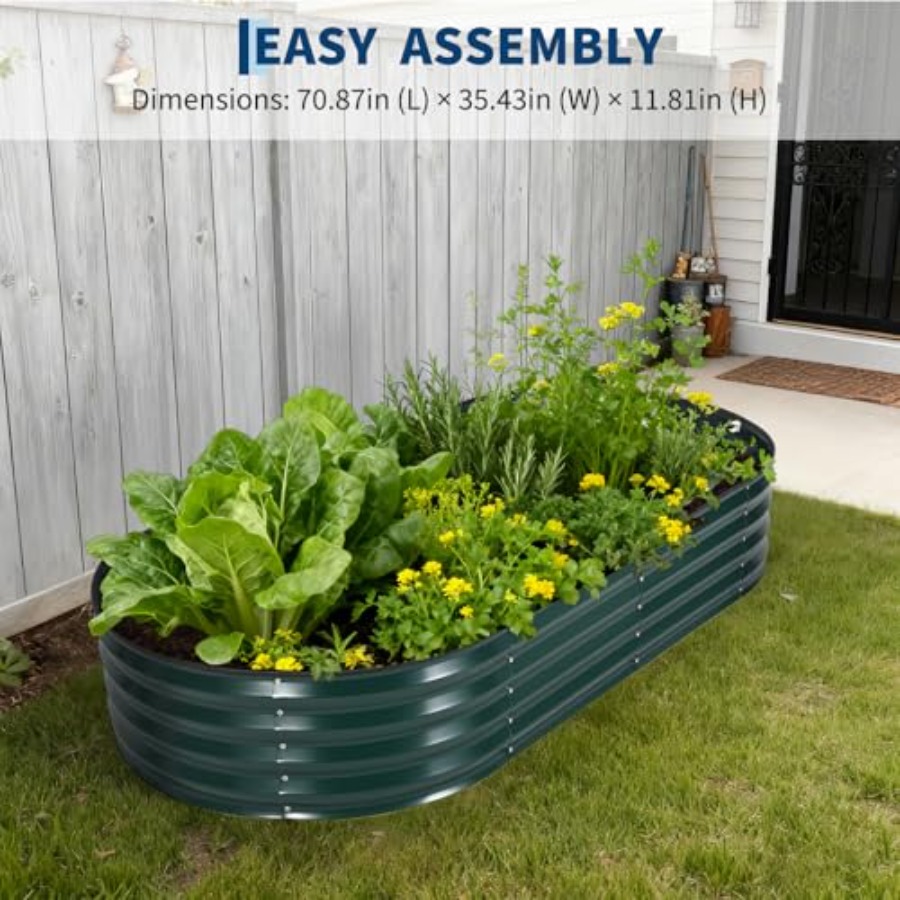 Outdoor galvanized steel raise - Raised Garden Bed 评论和价格